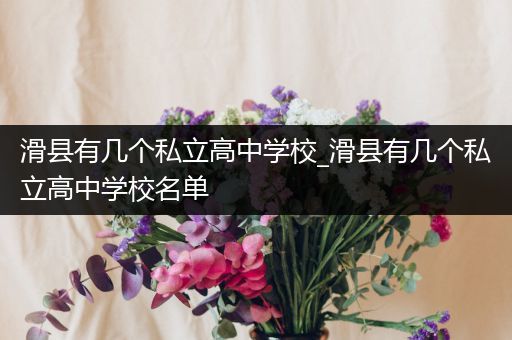 滑县有几个私立高中学校_滑县有几个私立高中学校名单
