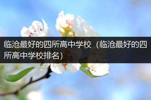 临沧最好的四所高中学校（临沧最好的四所高中学校排名）