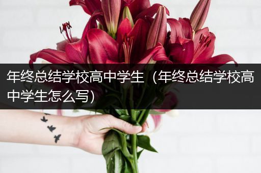 年终总结学校高中学生（年终总结学校高中学生怎么写）