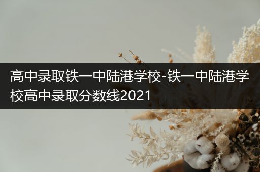 高中录取铁一中陆港学校-铁一中陆港学校高中录取分数线2021