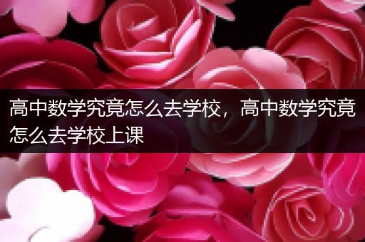 高中数学究竟怎么去学校，高中数学究竟怎么去学校上课