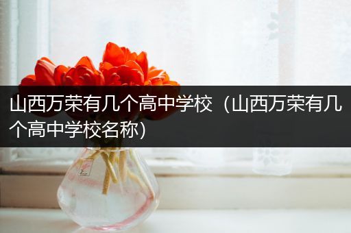 山西万荣有几个高中学校（山西万荣有几个高中学校名称）