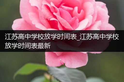 江苏高中学校放学时间表_江苏高中学校放学时间表最新