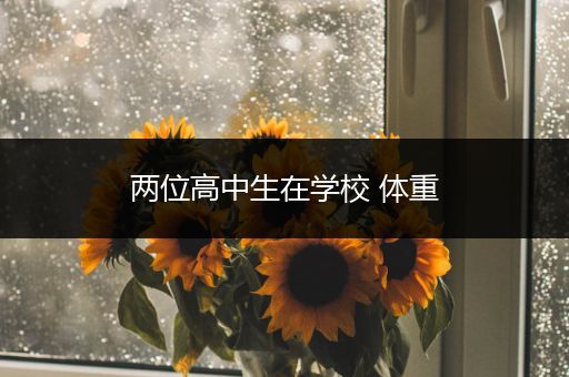 两位高中生在学校 体重