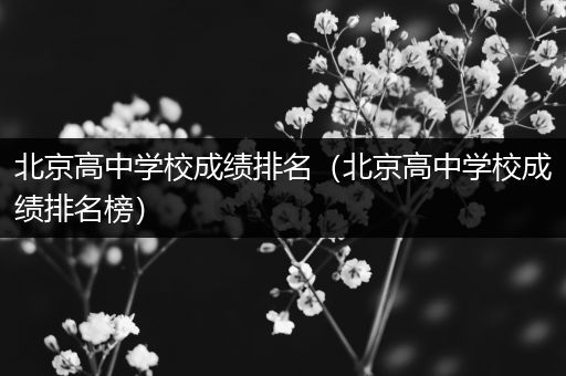 北京高中学校成绩排名（北京高中学校成绩排名榜）