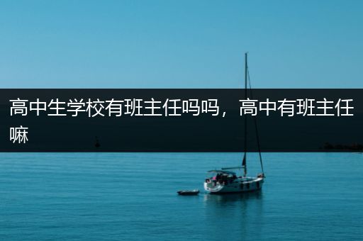 高中生学校有班主任吗吗，高中有班主任嘛