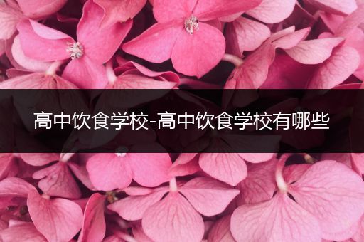 高中饮食学校-高中饮食学校有哪些