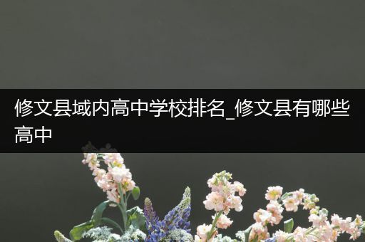 修文县域内高中学校排名_修文县有哪些高中