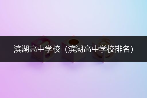 滨湖高中学校（滨湖高中学校排名）