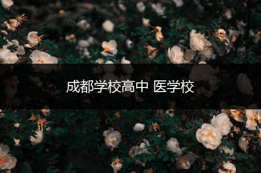 成都学校高中 医学校