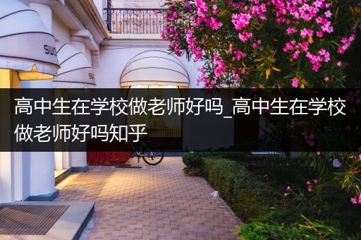 高中生在学校做老师好吗_高中生在学校做老师好吗知乎