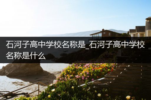 石河子高中学校名称是_石河子高中学校名称是什么