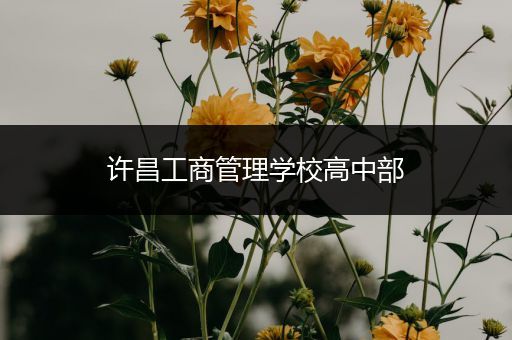 许昌工商管理学校高中部