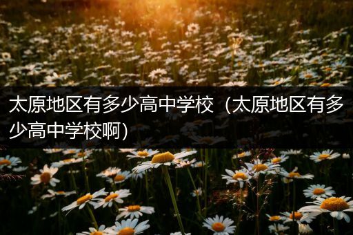 太原地区有多少高中学校（太原地区有多少高中学校啊）