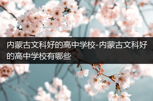内蒙古文科好的高中学校-内蒙古文科好的高中学校有哪些