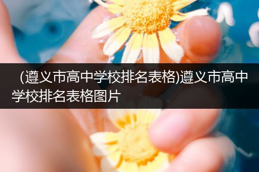 （遵义市高中学校排名表格)遵义市高中学校排名表格图片