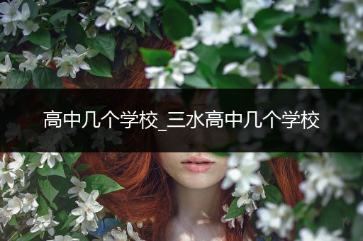 高中几个学校_三水高中几个学校