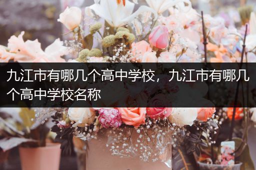 九江市有哪几个高中学校，九江市有哪几个高中学校名称