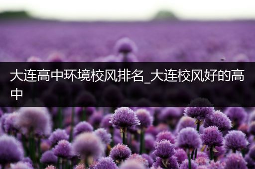 大连高中环境校风排名_大连校风好的高中