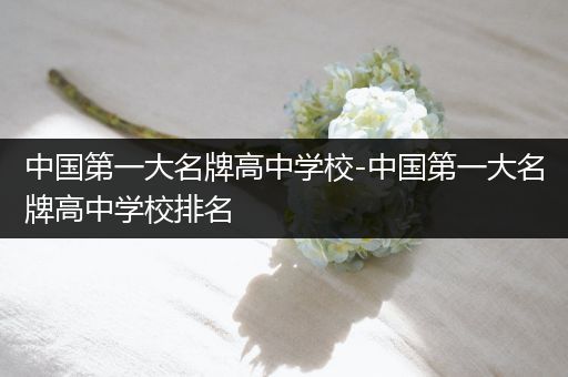 中国第一大名牌高中学校-中国第一大名牌高中学校排名