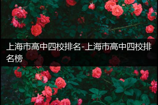 上海市高中四校排名-上海市高中四校排名榜