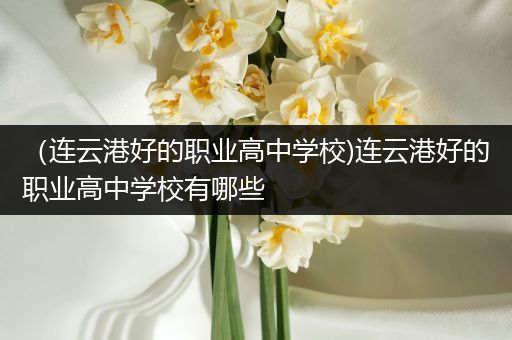 （连云港好的职业高中学校)连云港好的职业高中学校有哪些