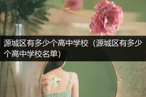 源城区有多少个高中学校（源城区有多少个高中学校名单）
