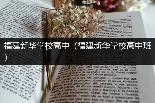 福建新华学校高中（福建新华学校高中班）