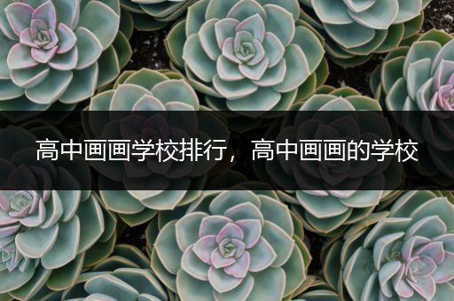 高中画画学校排行，高中画画的学校