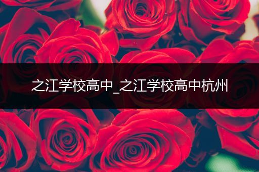 之江学校高中_之江学校高中杭州