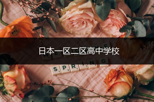 日本一区二区高中学校