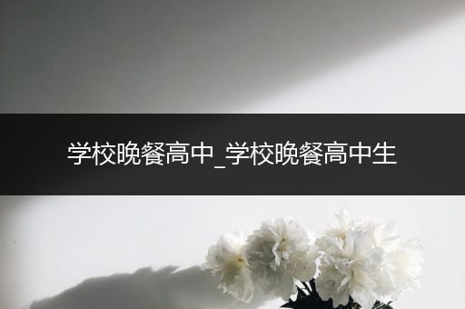 学校晚餐高中_学校晚餐高中生