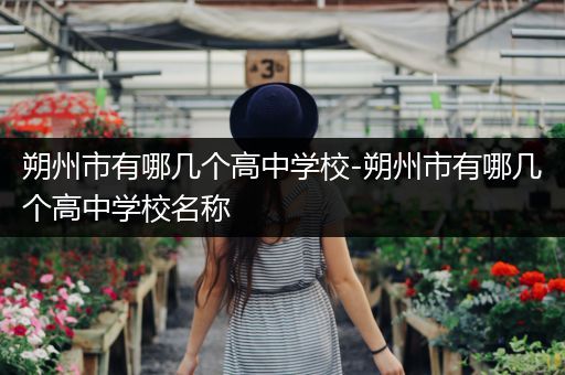 朔州市有哪几个高中学校-朔州市有哪几个高中学校名称