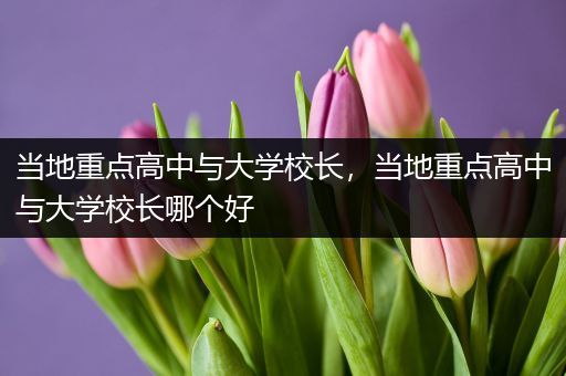 当地重点高中与大学校长，当地重点高中与大学校长哪个好