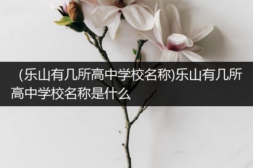 （乐山有几所高中学校名称)乐山有几所高中学校名称是什么