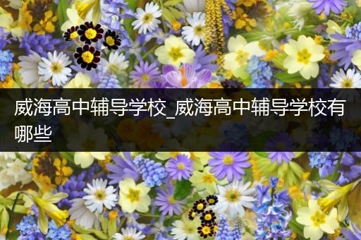威海高中辅导学校_威海高中辅导学校有哪些