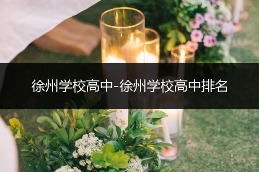 徐州学校高中-徐州学校高中排名