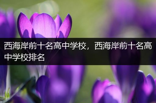 西海岸前十名高中学校，西海岸前十名高中学校排名