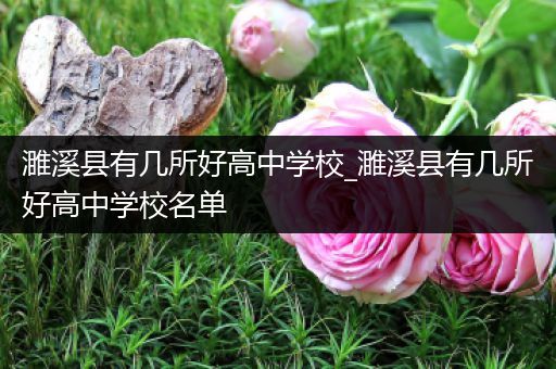 濉溪县有几所好高中学校_濉溪县有几所好高中学校名单