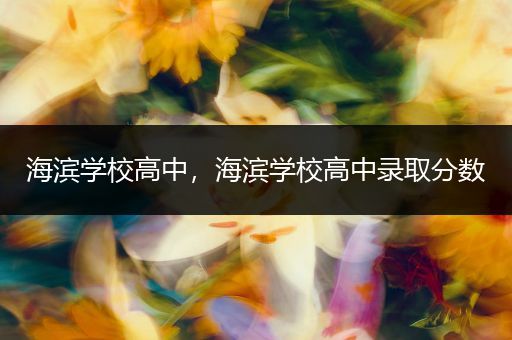 海滨学校高中，海滨学校高中录取分数
