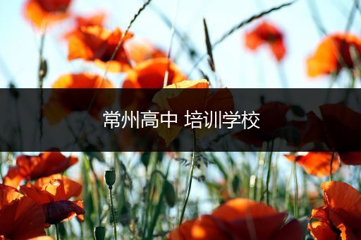 常州高中 培训学校