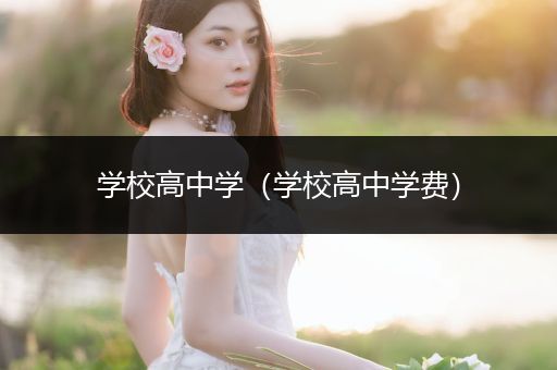 学校高中学（学校高中学费）