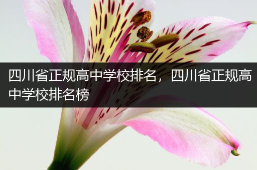 四川省正规高中学校排名，四川省正规高中学校排名榜