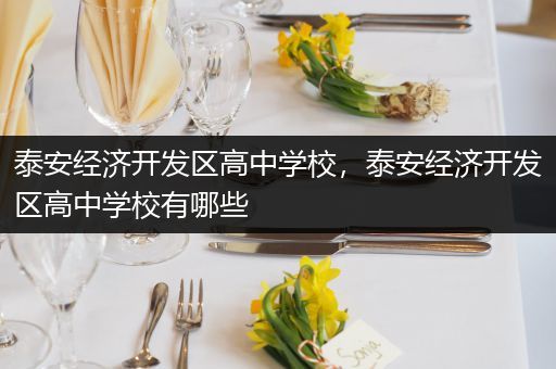 泰安经济开发区高中学校，泰安经济开发区高中学校有哪些