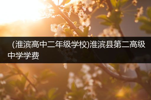（淮滨高中二年级学校)淮滨县第二高级中学学费