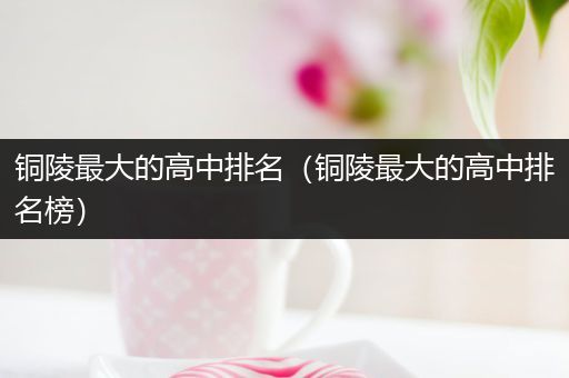 铜陵最大的高中排名（铜陵最大的高中排名榜）