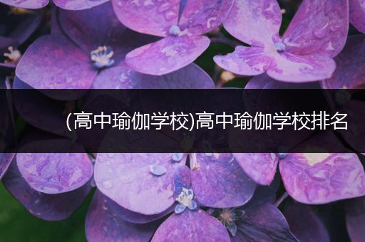 （高中瑜伽学校)高中瑜伽学校排名
