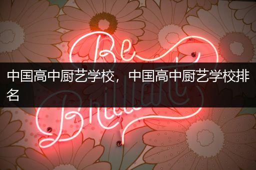 中国高中厨艺学校，中国高中厨艺学校排名