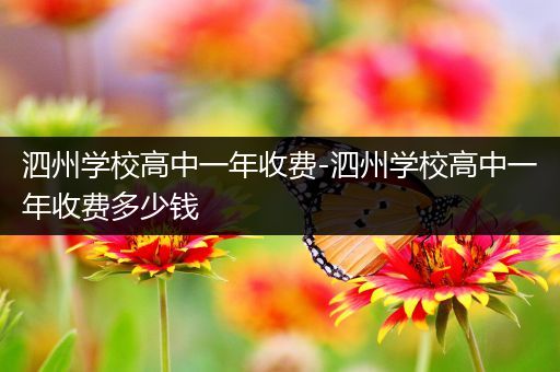 泗州学校高中一年收费-泗州学校高中一年收费多少钱
