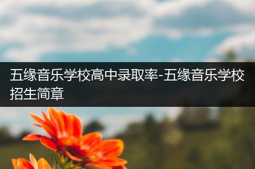 五缘音乐学校高中录取率-五缘音乐学校招生简章
